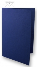 5x Doppelkarten A6 nachtblau (Rayher)