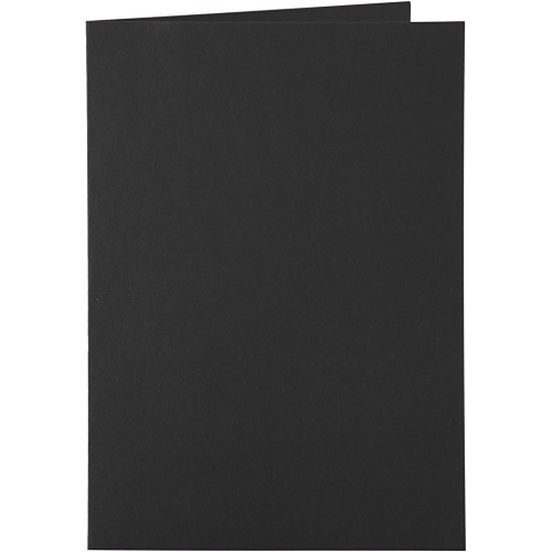 1 Doppelkarte A6 + 1 Umschlag C6 - schwarz (Card Making)