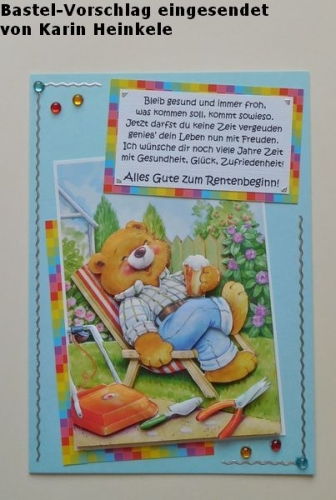 1 Doppelkarte A6 + 1 Umschlag C6 - hellblau (Card Making)