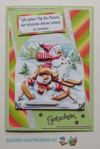 1 Doppelkarte A6 + 1 Umschlag C6 - hellgrn (Card Making)