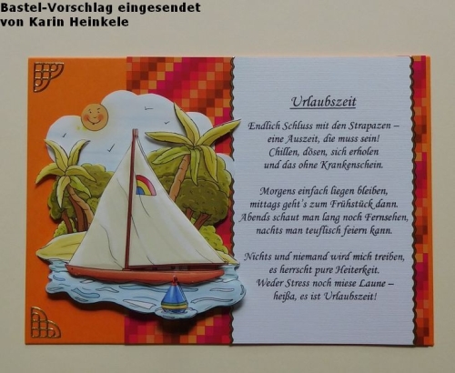 1 Doppelkarte A6 + 1 Umschlag C6 - orange (Card Making)