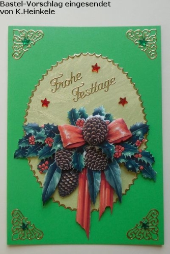 Doppelkarten-Set - grn - 6 Karten A6 & 6 Umschlge C6 (Card Making)