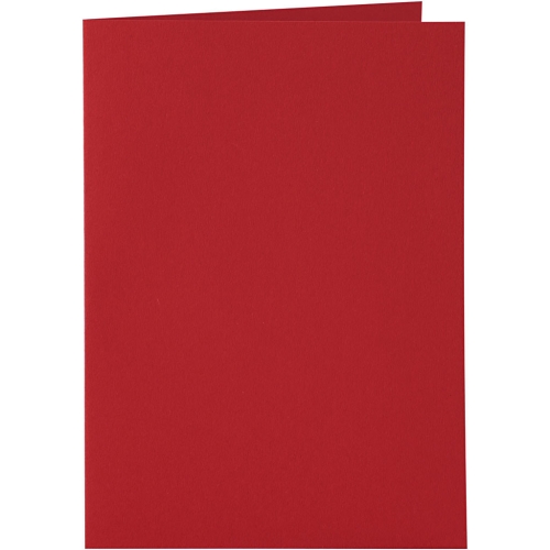 Doppelkarten-Set - rot - 6 Karten A6 & 6 Umschlge C6 (Card Making)