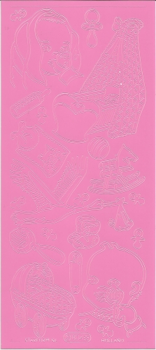 Sticker - Baby - rosa - 804