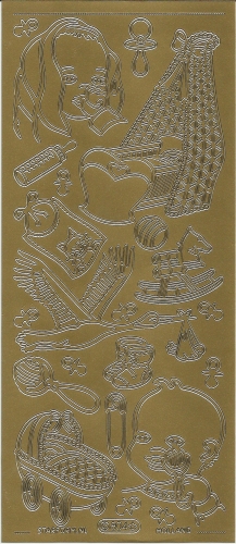 Sticker - Baby - gold - 804