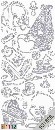 Sticker - Baby - gold - 804
