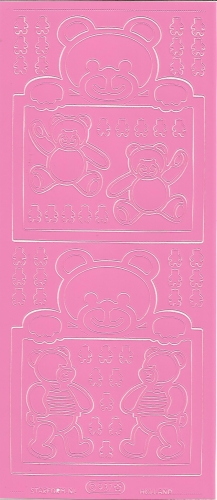 Sticker - Baby-Brchen - rosa - 937