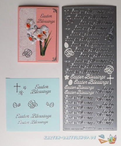 Sticker - Easter Blessings - silber - 379