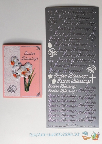 Sticker - Easter Blessings - silber - 379