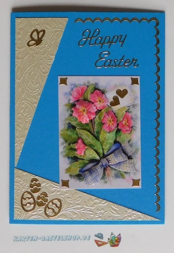 Sticker - Happy Easter - gold - 380