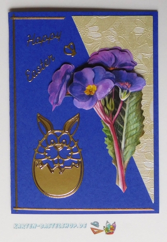 Sticker - Happy Easter - gold - 380