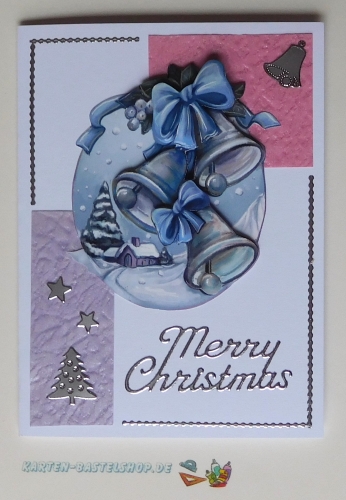 Sticker - Merry Christmas - silber - 351