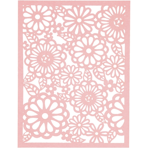 Cardboard Lace Patterns - rot-pink