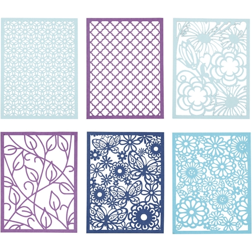 Cardboard Lace Patterns - blau-lila