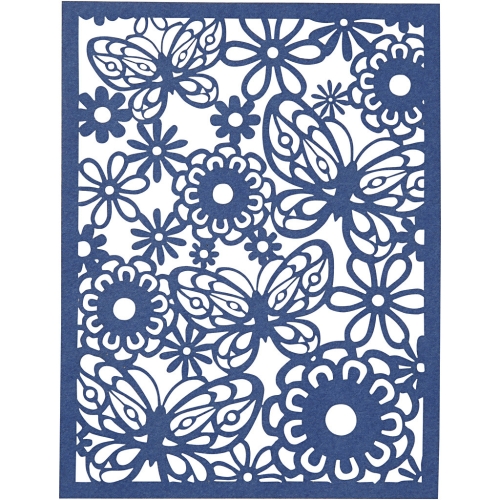 Cardboard Lace Patterns - blau-lila