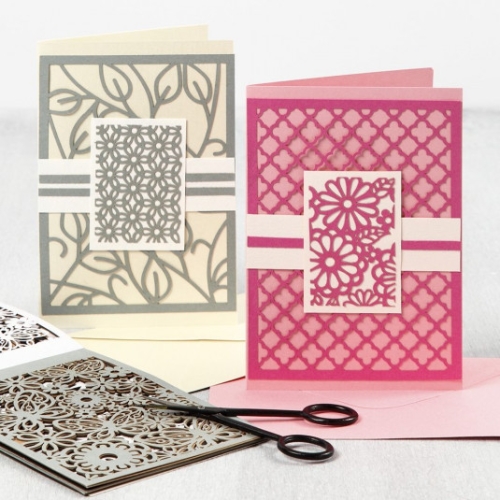 Cardboard Lace Patterns - schwarz-braun