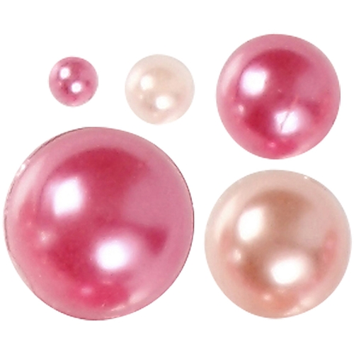 Halbperlen-Set 2-8 mm - 140 Stck - pink