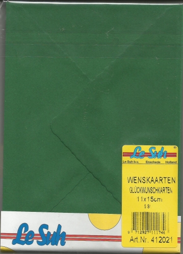 Karten-Set A6 mit Bttenrand - piniengrn