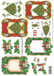 3D-Bogen Weihnachtliche Rahmen von LeSuh (416989)