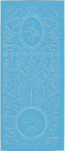 Sticker - Baby - hellblau - 885