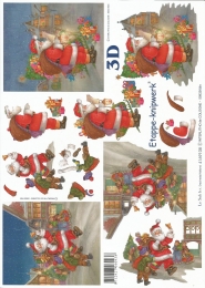 3D-Bogen Weihnachtsmann mit Geschenken von LeSuh (4169108)