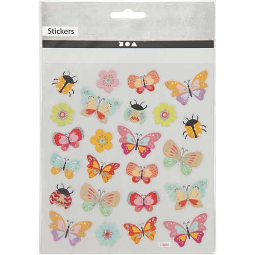 Creativ-Sticker Schmetterlinge und Marienkfer