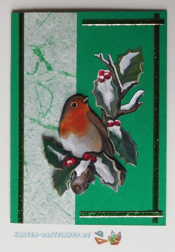 Glitter-Sticker - Rand - grn - 1149