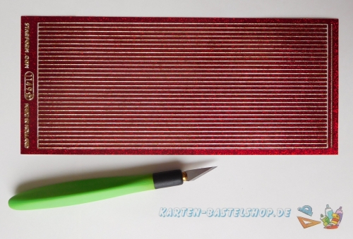 Glitter-Sticker - Rand - rot - 1149