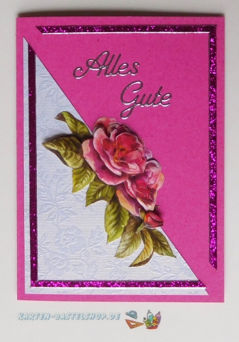 Glitter-Sticker - Rand - purple - 1149