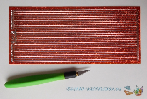 Glitter-Sticker - Rand - orange - 1149