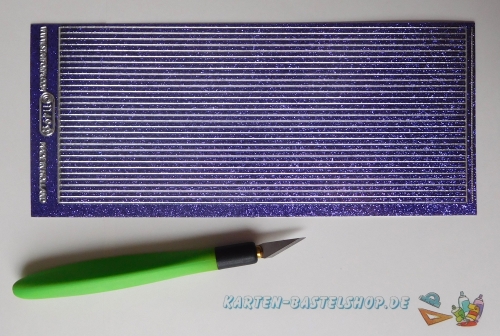 Glitter-Sticker - Rand - violett - 1149
