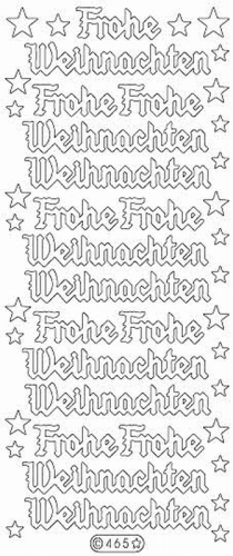 Sticker - Frohe Weihnachten - gold - 465