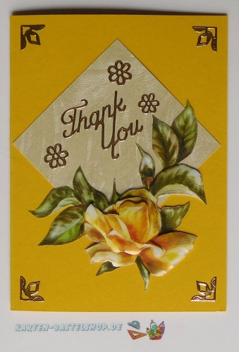 Sticker - Thank You - gold - 303