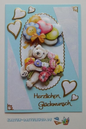 Bastelset Herzliche Gre (BS03) fr 11 Karten