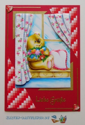 Bastelset Herzliche Gre (BS03) fr 11 Karten