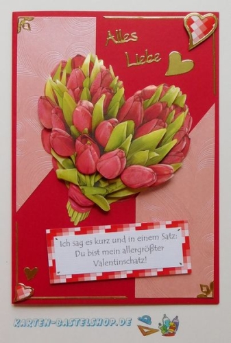 Bastelset Herzliche Gre (BS03) fr 11 Karten
