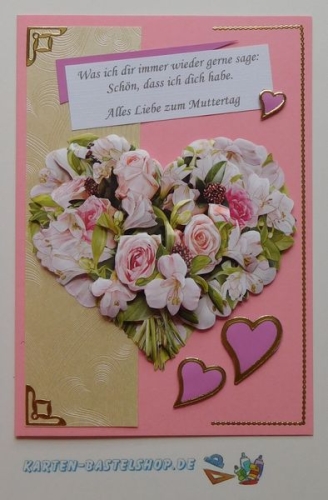 Bastelset Herzliche Gre (BS03) fr 11 Karten