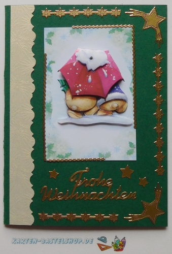 Kombi-Sticker - Frohe Festtage - gold - 2836
