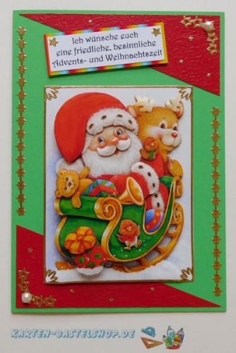 Kombi-Sticker - Frohe Festtage - gold - 2836