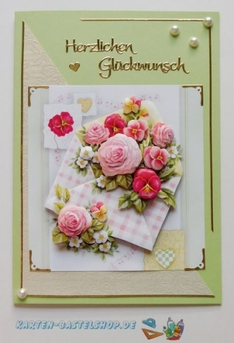 Kombi-Sticker - Viel Glck - gold - 2618