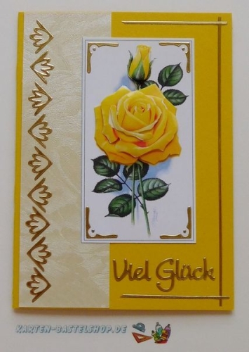 Kombi-Sticker - Gute Besserung - gold - 2620