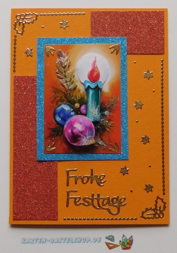 Kombi-Sticker - Frohe Weihnachten - gold - 2973