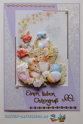Kombi-Sticker - Frohe Ostern - gold - 3159