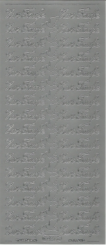 Sticker - Zur Taufe - silber - 427