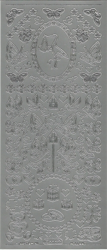 Sticker - Baby - silber - 885