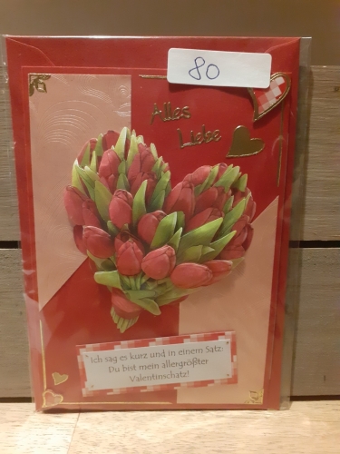 3D-Karte - Zum Valentinstag - Nr.80