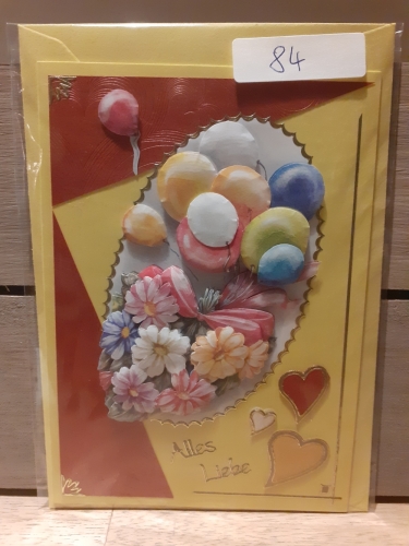 3D-Karte - Alles Liebe - Nr.84