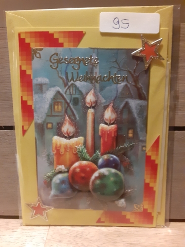 3D-Karte - Gesegnete Weihnachten - Nr.95