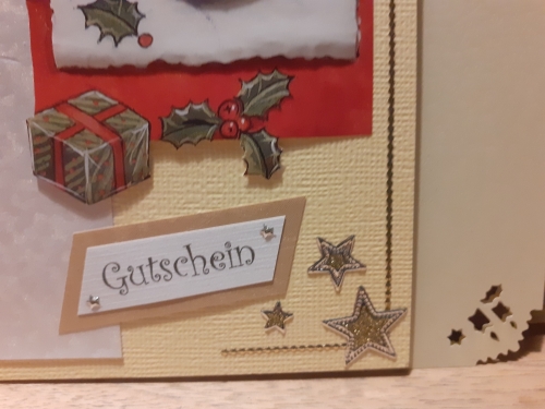 3D-Karte zum Geschenk-Gutschein - Gutschein Weihnachten - Nr.12