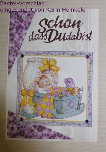 3D-Bogen Baby in Wiege von LeSuh (416949)